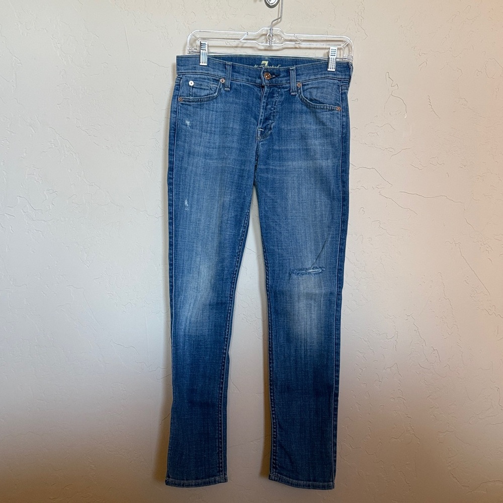 7 For All Mankind Josefina skinny boyfriend fit jeans - size 24 - Picture 8 of 9